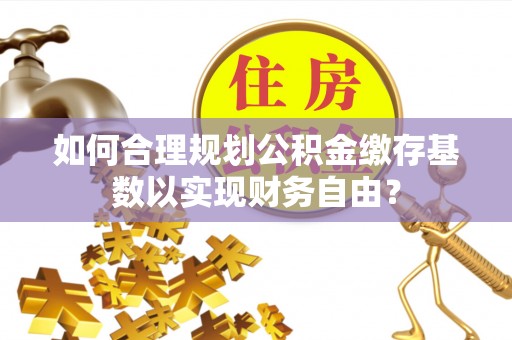 靖安如何合理规划公积金缴存基数以实现财务自由？