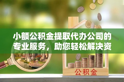 靖安小额公积金提取代办公司的专业服务，助您轻松解决资金难题