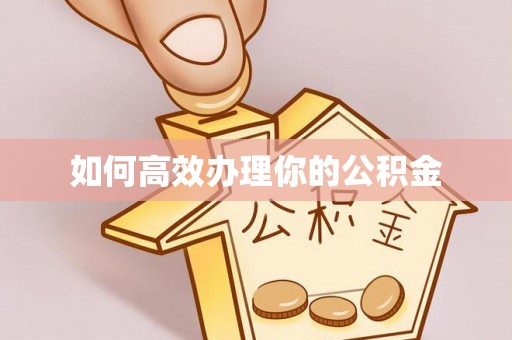 靖安如何高效办理你的公积金