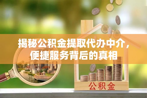 靖安揭秘公积金提取代办中介，便捷服务背后的真相