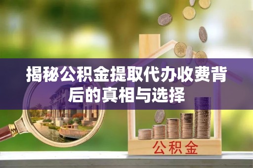 靖安揭秘公积金提取代办收费背后的真相与选择