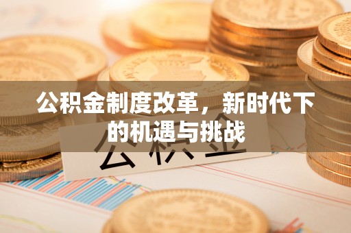 靖安公积金制度改革，新时代下的机遇与挑战