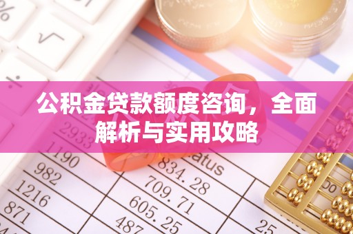 靖安公积金贷款额度咨询，全面解析与实用攻略