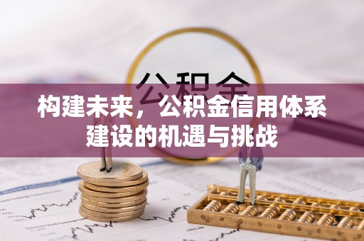 靖安构建未来，公积金信用体系建设的机遇与挑战