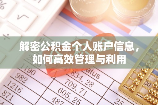 靖安解密公积金个人账户信息，如何高效管理与利用