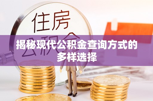 靖安揭秘现代公积金查询方式的多样选择