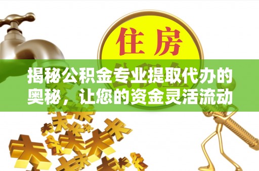 靖安揭秘公积金专业提取代办的奥秘，让您的资金灵活流动