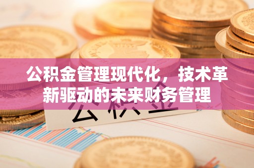 靖安公积金管理现代化，技术革新驱动的未来财务管理