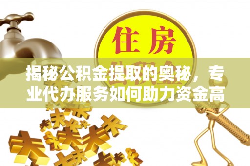靖安揭秘公积金提取的奥秘，专业代办服务如何助力资金高效管理