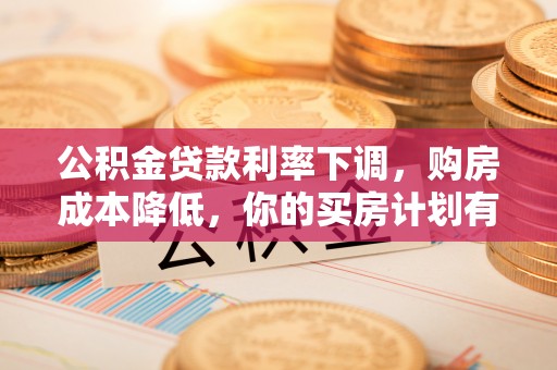 靖安公积金贷款利率下调，购房成本降低，你的买房计划有变吗？